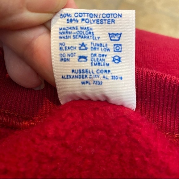 Vintage JERZEES USC Rose Bowl 1990 Graphic Red Sweatshirt-Large-Made in USA - Picture 6 of 6